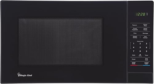 Miniatura 13 de Magic Chef Horno microondas compacto de encimera, 1,000 vatios, blanco, 1.1 pies cúbicos - Electrodoméstico de cocina digital con cocción de un solo