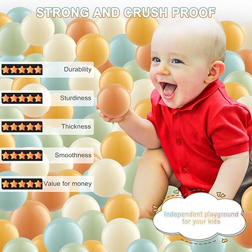 Miniatura 5 de Pelotas transparentes para piscinas de pelotas  Pelotas a prueba de aplastamiento Pelotas de juguete de plástico para niños y niñas