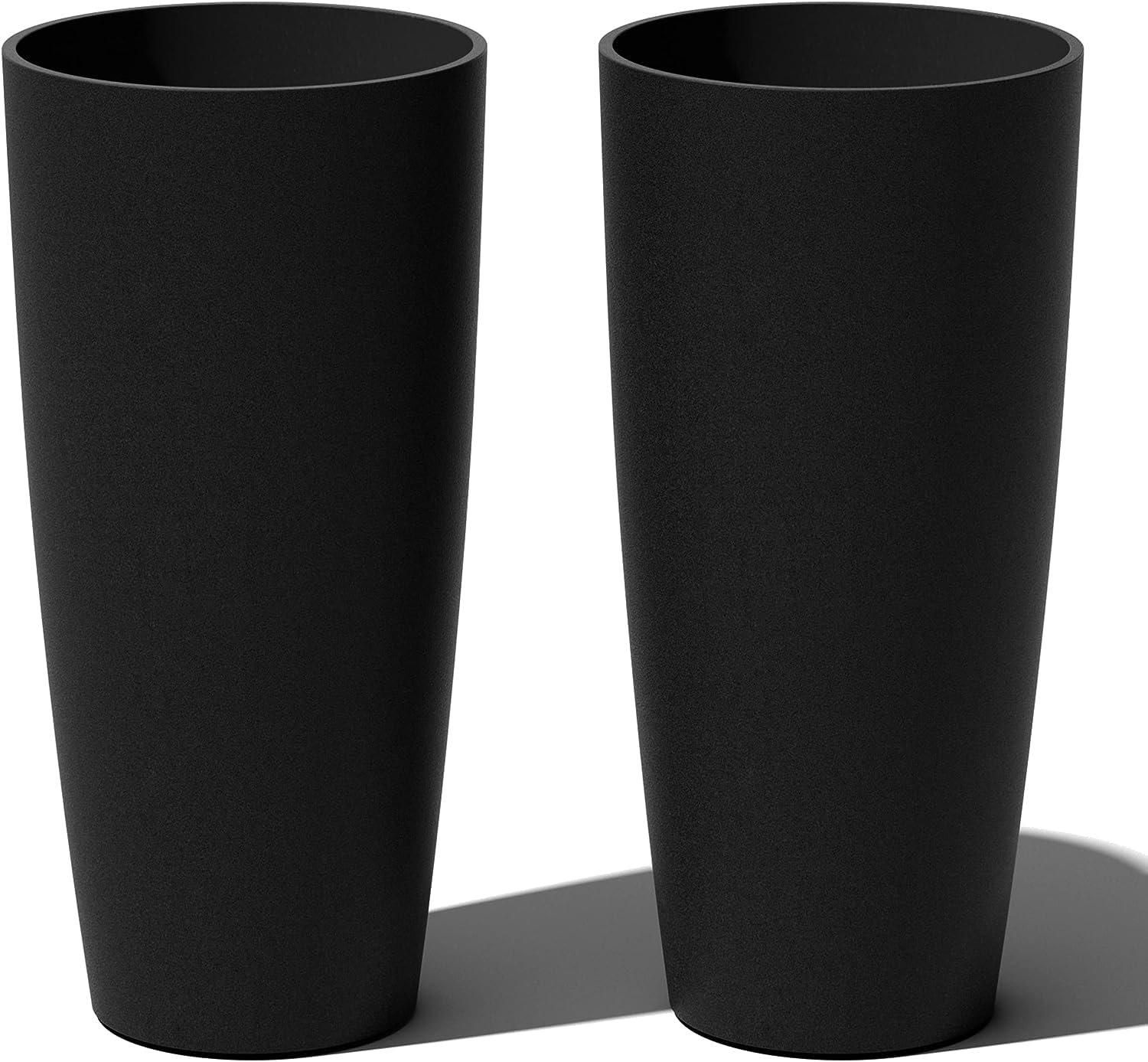 Nucast Decor Round Tall Planter Pots for Indoor/Outdoor Use Galvanised Metal | Perfect for Small to Large Succulent Plants Flowers Modern Interior Plants Set of 2 (B0CHRZ4F3L) Amazon Price History, Amazon Price Tracker