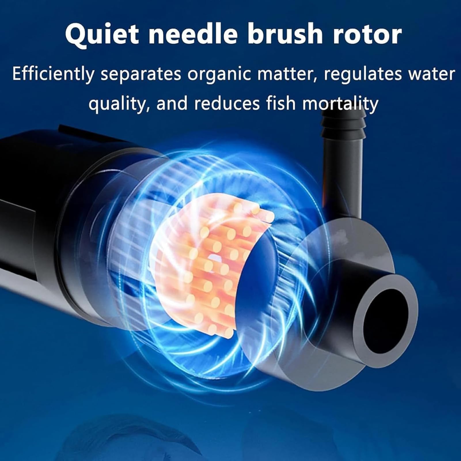 Genérico Skimmer de proteínas for Tanque Marino, Skimmer de proteínas, Skimmer de Superficie de Acuario, Skimmer de proteínas for acuarios de Agua Salada con Bomba de Agua con inversor de CC(5-40L)