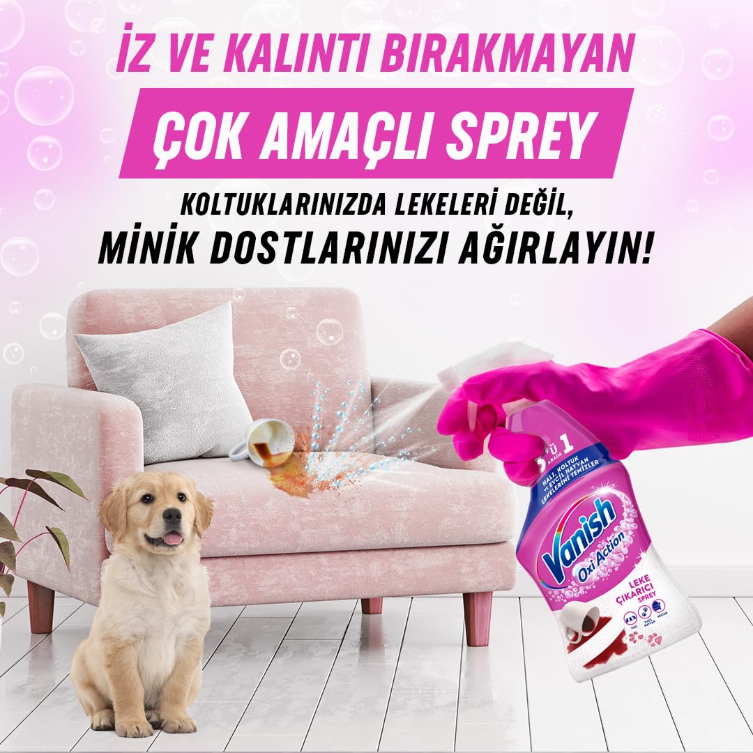 Vanish Kosla Pet Koku Giderici Leke Çıkarıcı Sprey (1 x 500 ml)