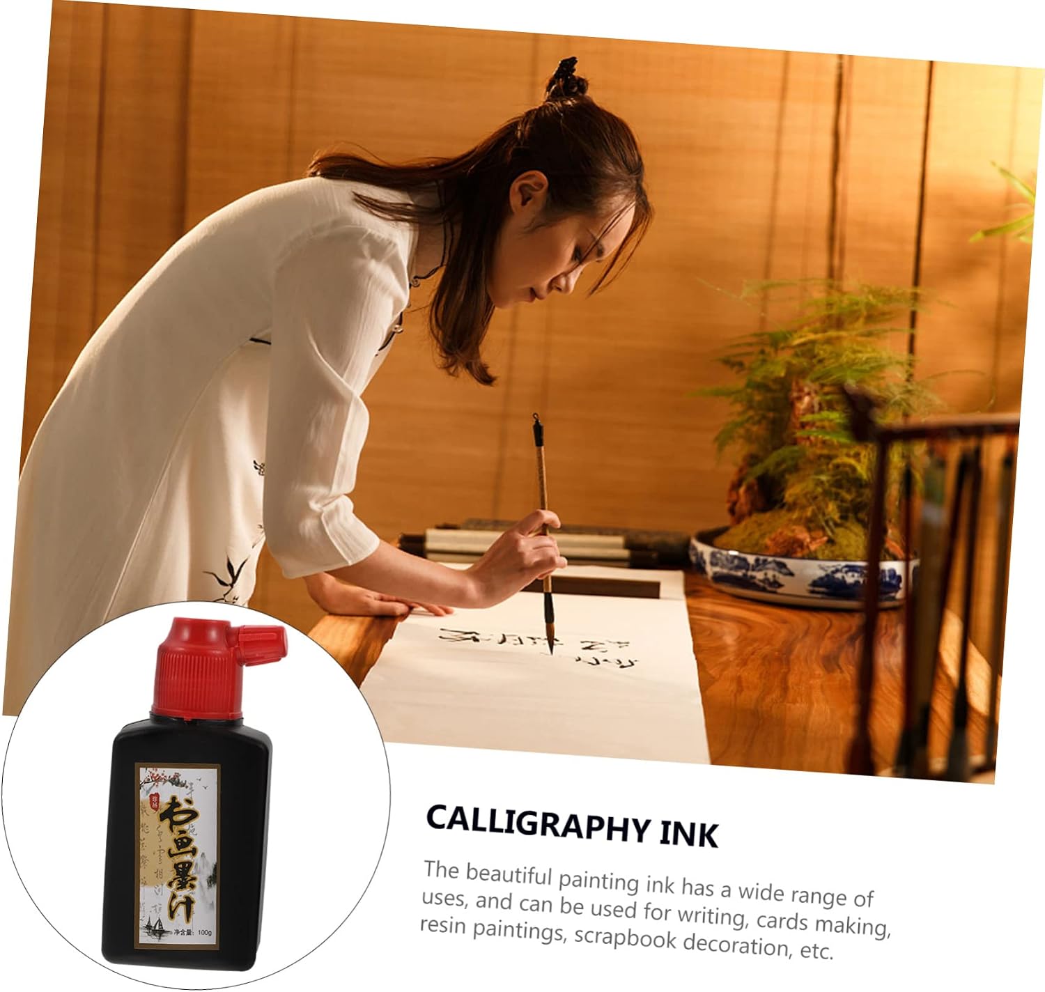 Calligraphy Ink 6pcs Smooth Writing Stable Color for Art Use