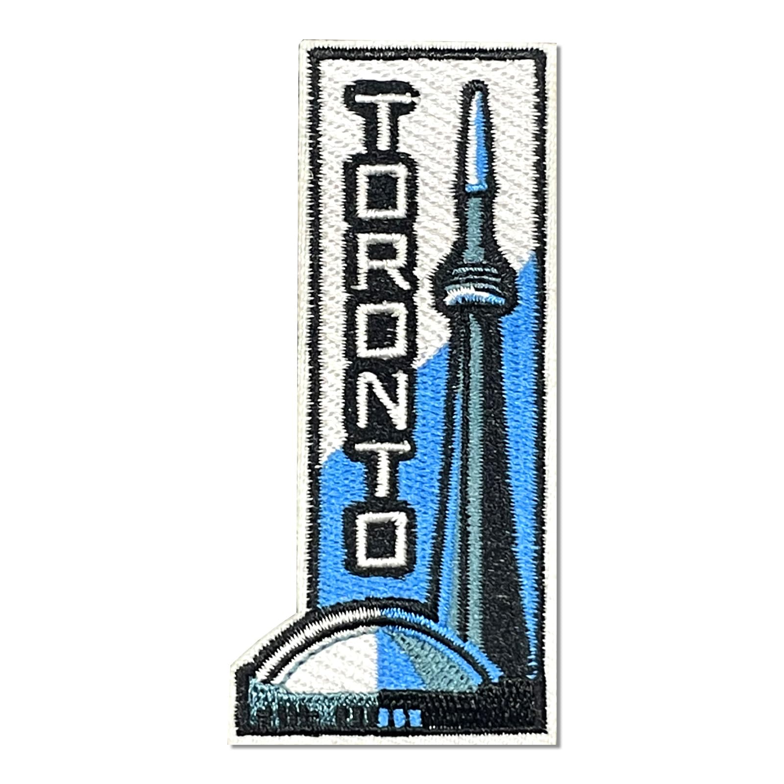 QianSiLi Toronto Embroidered Patch - 3.5 Inch Iron On Repair Patches for Clothing Sew On Patches for Clothes Jackets, Backpacks, Jeans, Trucker Hats, Bags & Shirts DIY Accessories — image 1