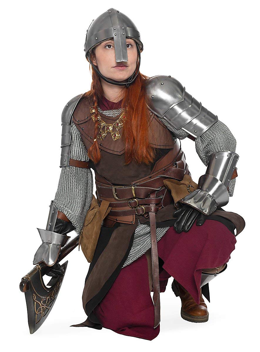 Andracor - handgearbeiteter Schwerer Rüstgürtel aus echtem Leder für Söldner, Schurken und raue Krieger - LARP, Cosplay und Fantasy - Schwarz - Größe L-XL