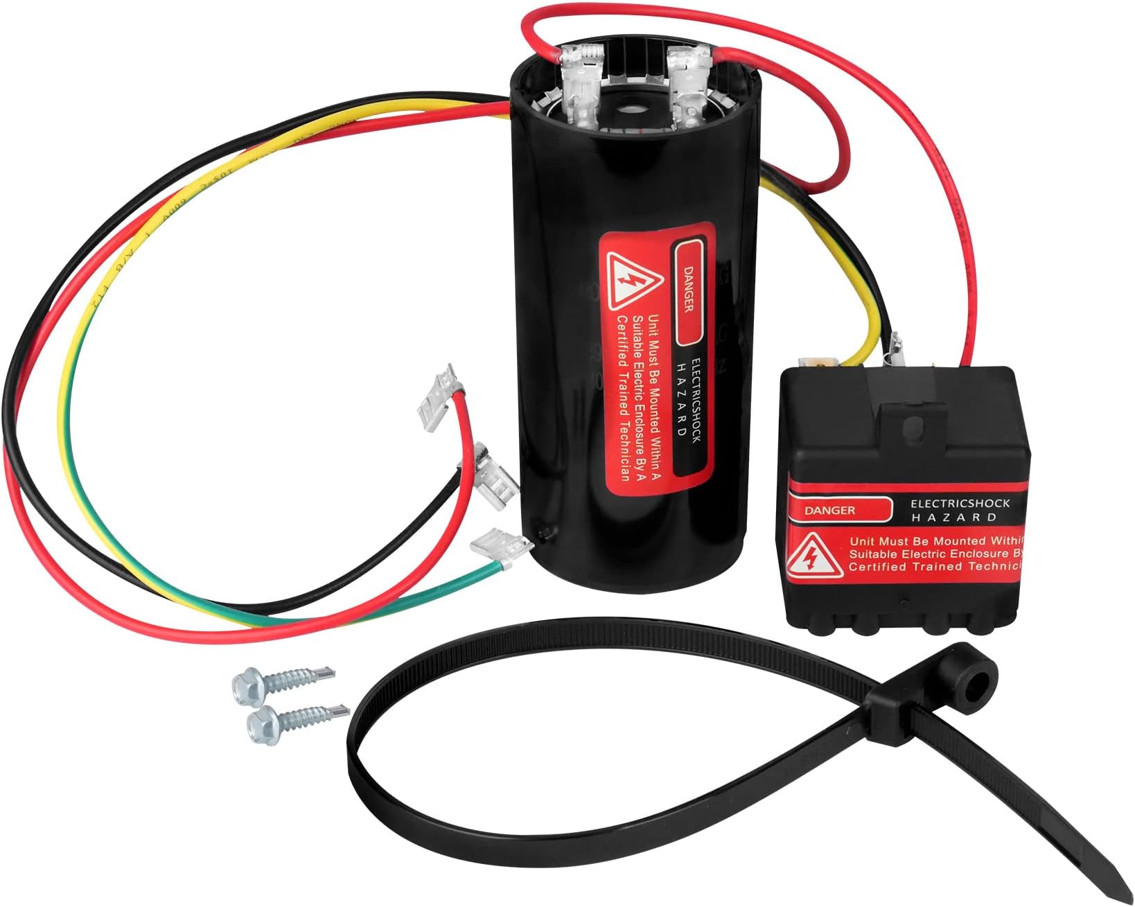 Upgraded 5-2-1 CSRU2 Compressor Saver for Air Conditioner，Compatible With 3-1/2 to 5 Ton Units，Csr-u2 Compressor Energy Saver，HVAC Hard Start Kit，AC Hard Start Capacitor Kit，1 Year Warranty