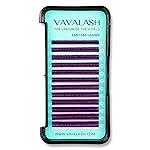 VAVALASH Colored Easy Fan Eyelash Extensions 0.07 D Curl 8-15mm Mixed Tray Violet Self Fanning Lashes 2D-10D Colorful Volume lash extensionsViolet,0.07-D-8-15 Mix