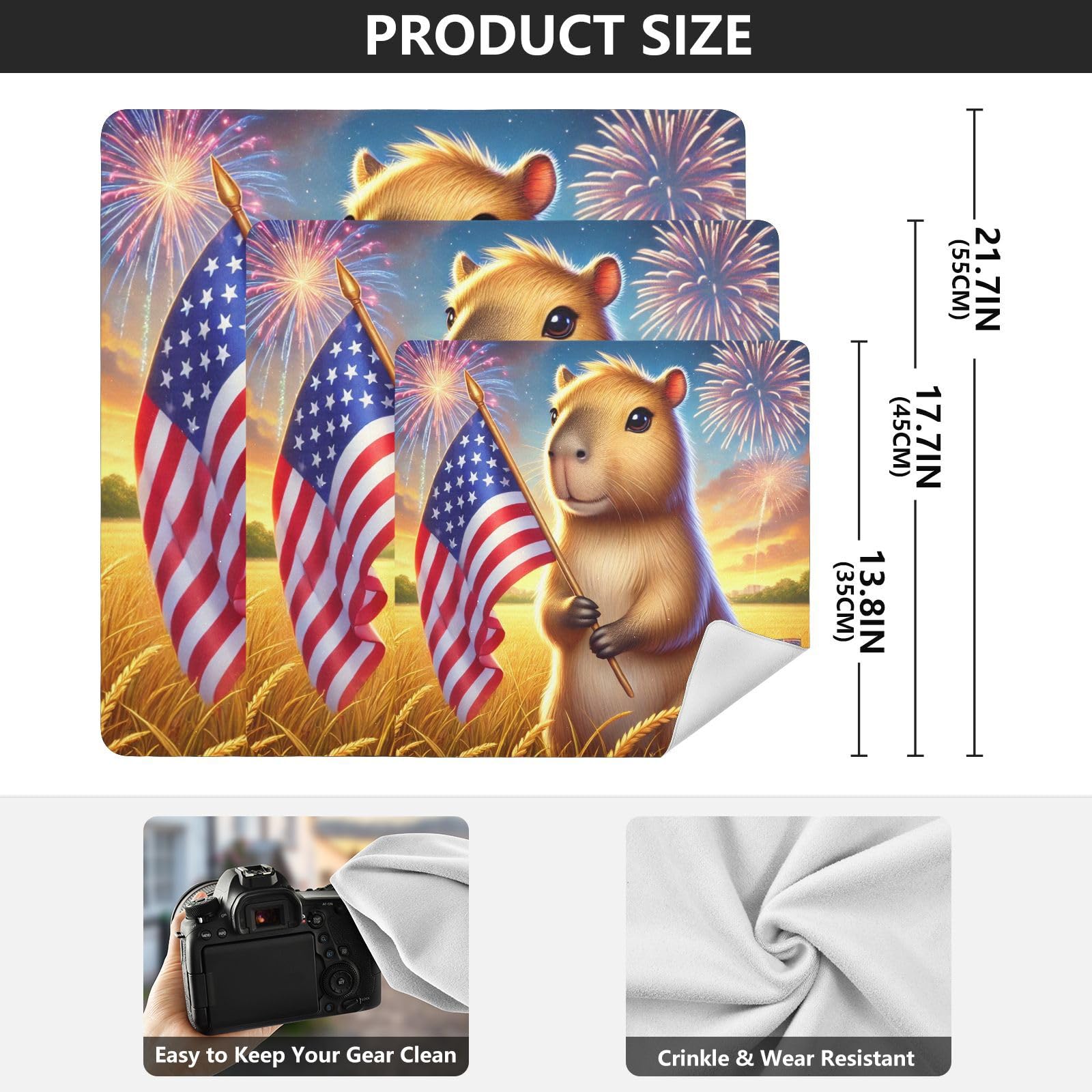 Joko Ivery Capybara Independence Camera Lens Wrap 21.7