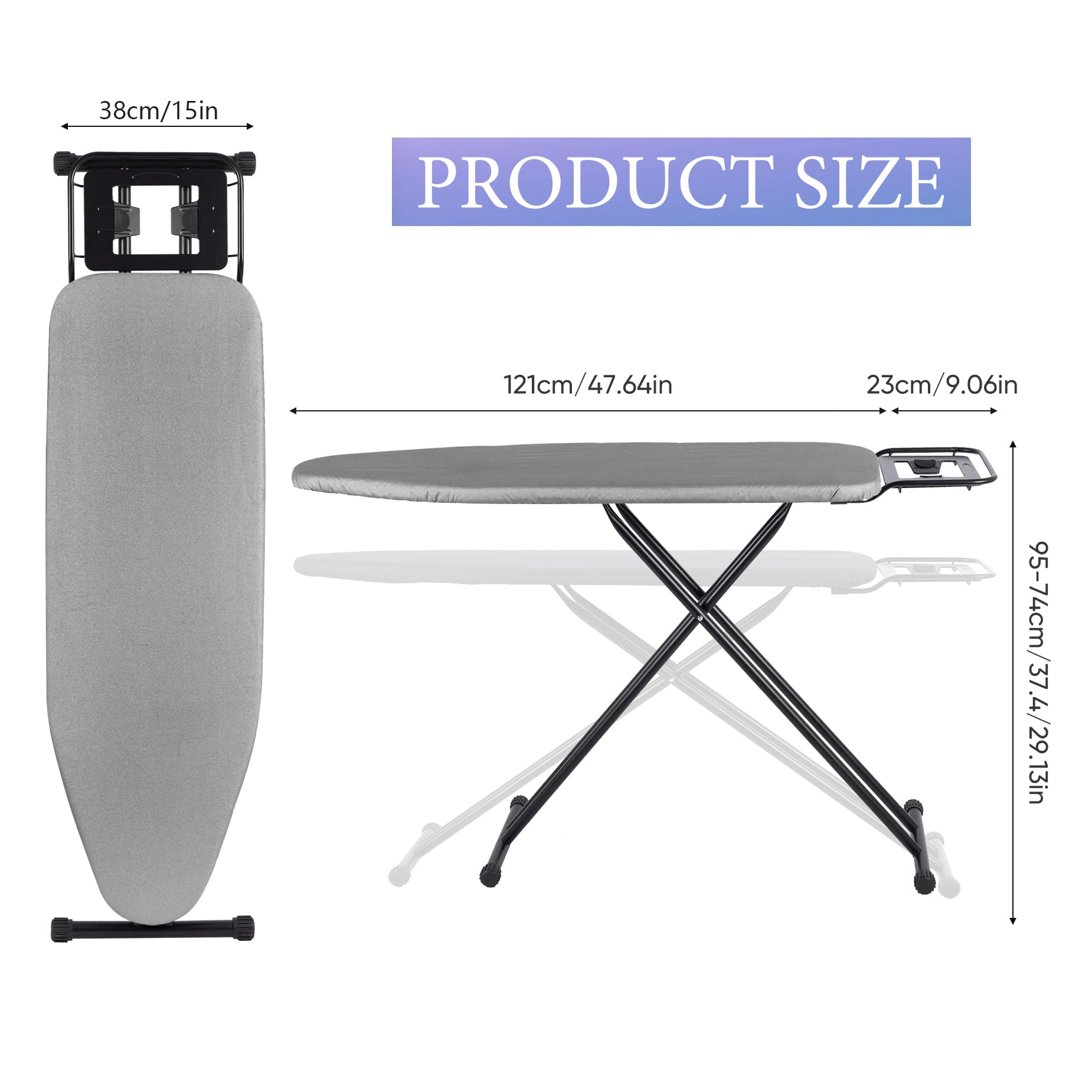 Planche à Repasser Pliante, Planche à Repasser Réglable Avec