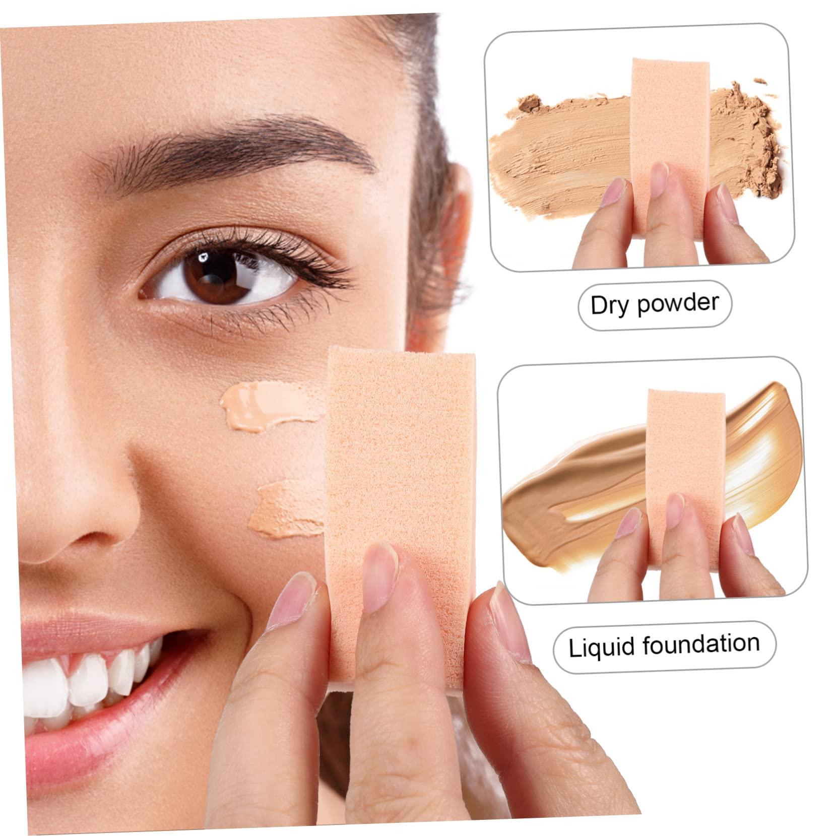 Lot De 3 Éponges De Maquillage Triangulaires Pour Le Visage Le Blush Le Fond De Teint 96 Pièces X 3