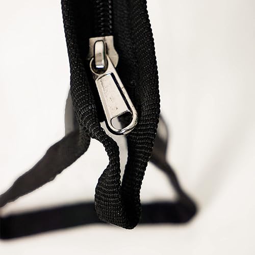 Miniatura 3 de Marcas Multiusos Impermeable Vinilo Transparente Cremallera Organizador Neceser Cosméticos Maquillaje Bolsa Bolsa, Transparente con bordes negros