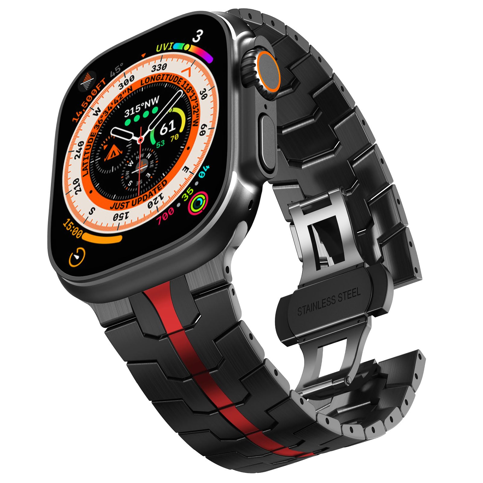Apple - mitchy CHANCHY Stainless Steel Band for Apple Watch Ultra/Ultra 2