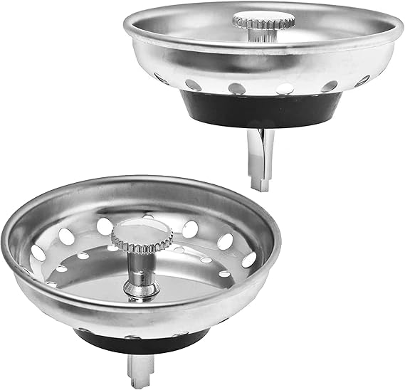 2 Pack Kitchen Sink Strainer and Stopper Combo Kitchen Sink Strainer and Stopper Combo