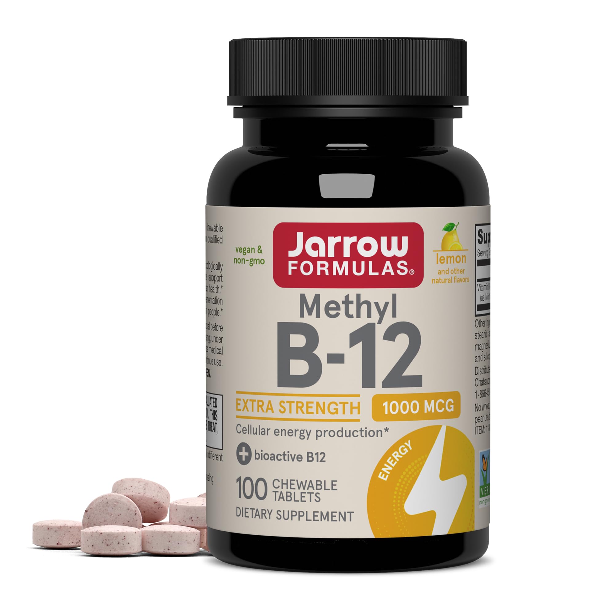 Jarrow Formulas Methyl B12 1,000 mcg Lozenges, 100 ct