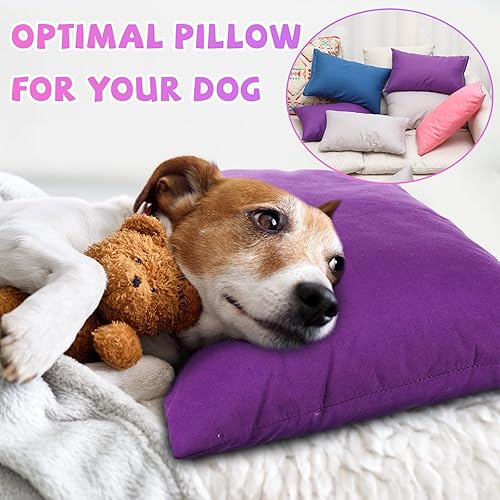 Miniatura 4 de Kigley 16 almohadas pequeñas de 14 x 9 pulgadas, almohadas pequeñas para dormir, guardería, viajes, siesta, cuello, lumbar (colores oscuros)