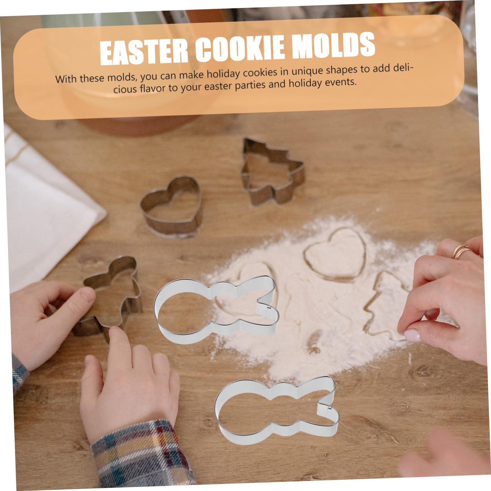 Cabilock 4 Juegos Cortador De Galletas De Conejo Cortador De Galletas De Bebé Cortadores De Galletas Fantasmas Kitchen Gadgets Moldes Para Galletas Molde Pequeño Para Galletas 6 Piezas * 4