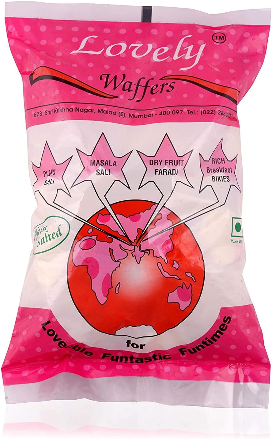 Lovely Wafers Spicy Ruffle Chips - Masala flavoured potato chips - Ready to eat snacks 500 grams