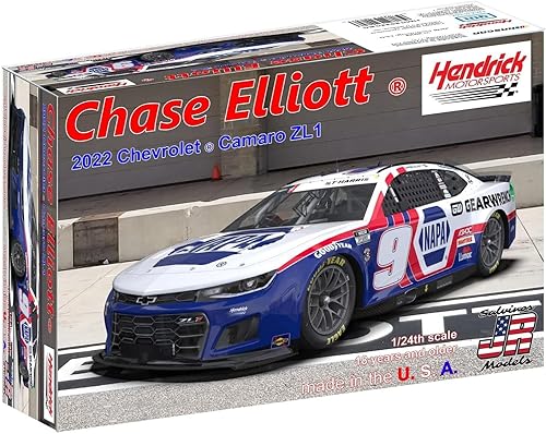 Salvinos JR Chase Elliott 2022 Patriotic NAPA Kit de automóvil modelo de plástico escala 124