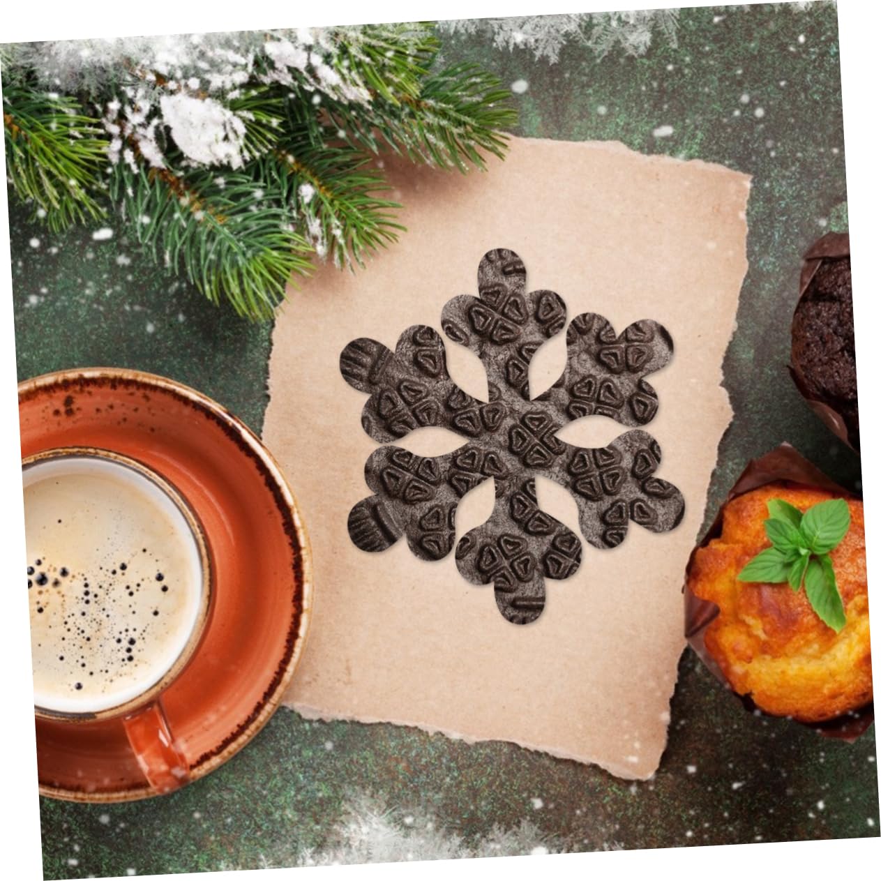 Tofficu 3 Series Moldes De Silicona De Navidad Moldes Caseros Redondo De Torta Fondant Casero Marcos De Epoxi De Cristal De Navidad Gel De Sílice 6 Piezas*3
