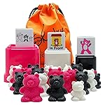 Skoolzy Counting Bears, Matching Cups and Game Dice Jumbo 43 Piece Set with ebook Included - Preschool Learning Toys - Color Sorting Bear Counters - Sorting Bears for Toddlers
