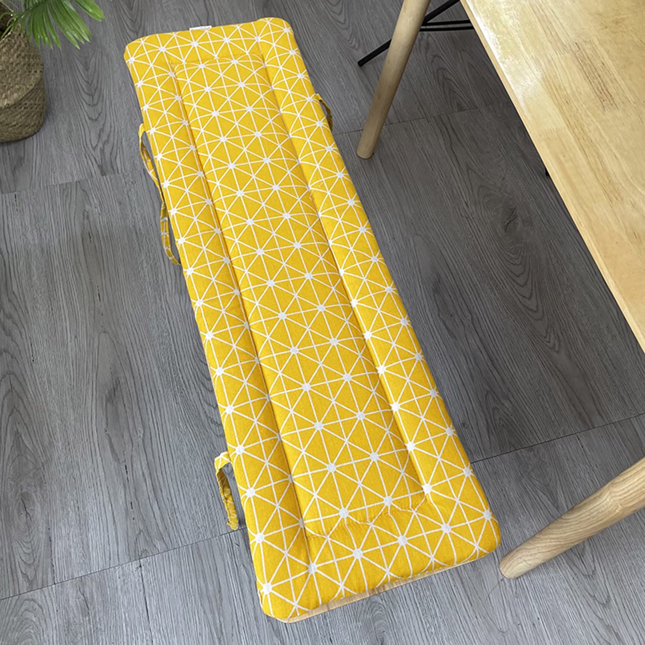 Cuscino per panca a 2 3 posti, 100/120 cm, per panca da giardino, rettangolare, per patio, sala da pranzo, per interni ed esterni (160 x 35 x 3 cm, viola