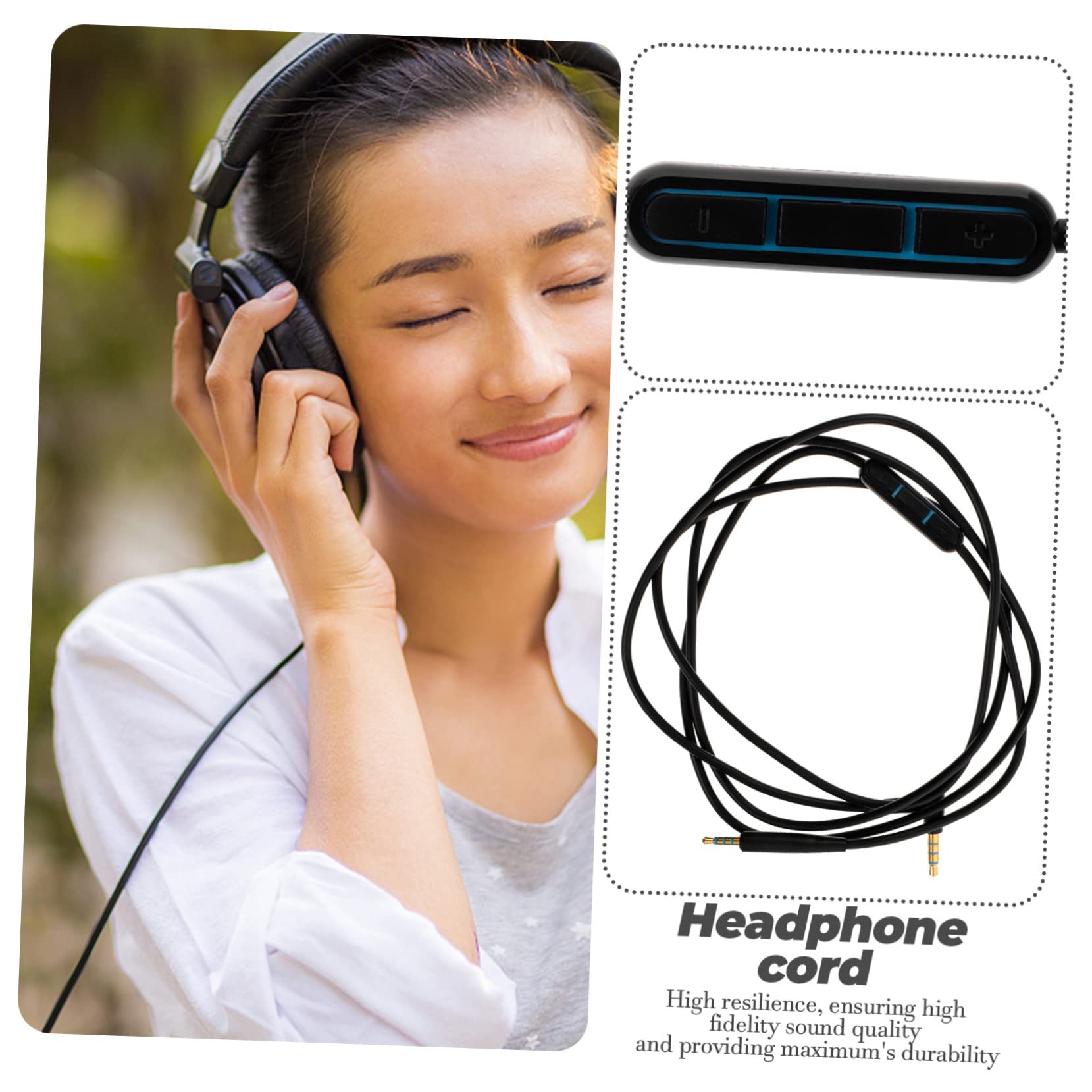 jojofuny 5piezas Cable De Audio De para Auriculares Compatible Dispositivos y Estable y para