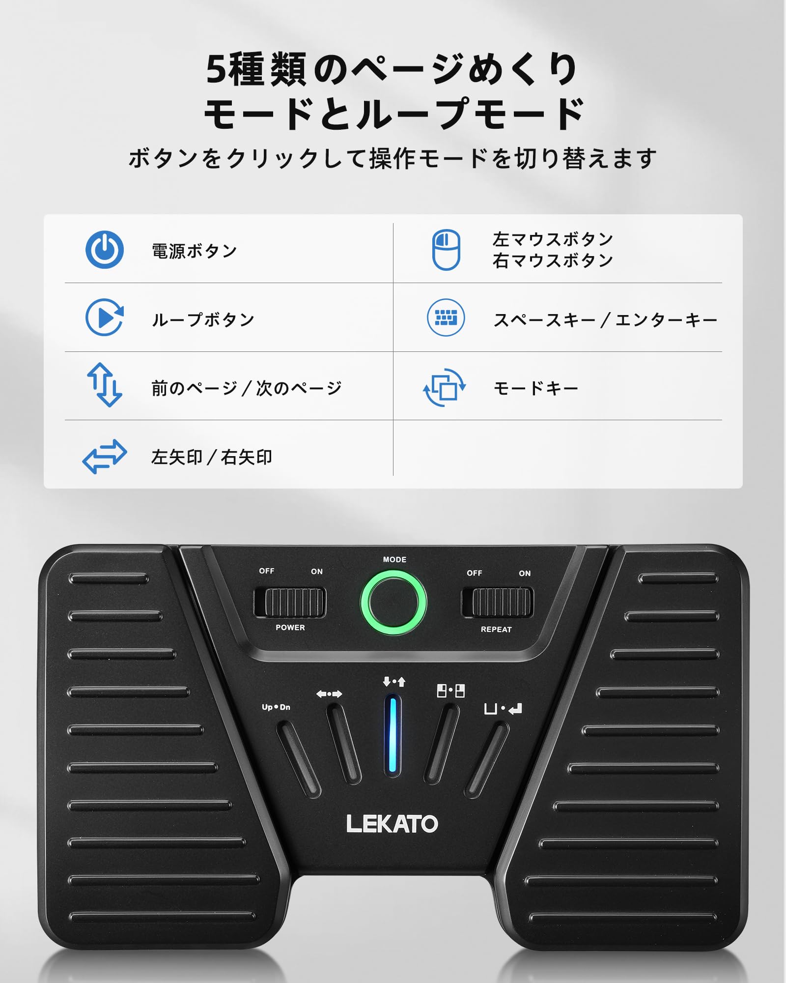 Amazon | LEKATO ページターナー Bluetooth ワイヤレス 楽譜めくり