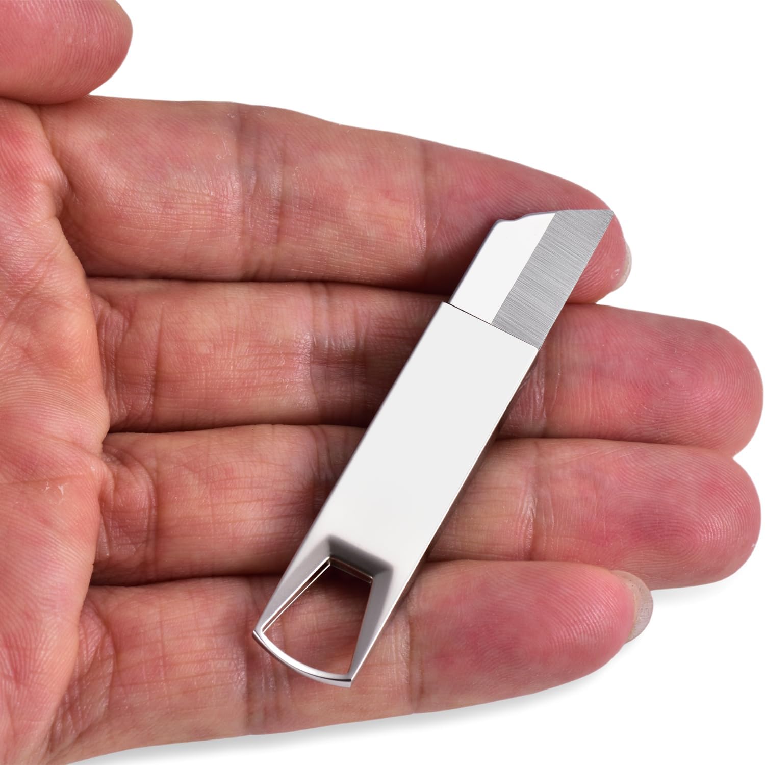 Mini Pocket Knife Keychain, Compact Utility Knife Box Cutter, Smooth Zinc Alloy Handle Perfect for Opening Packages/Boxes