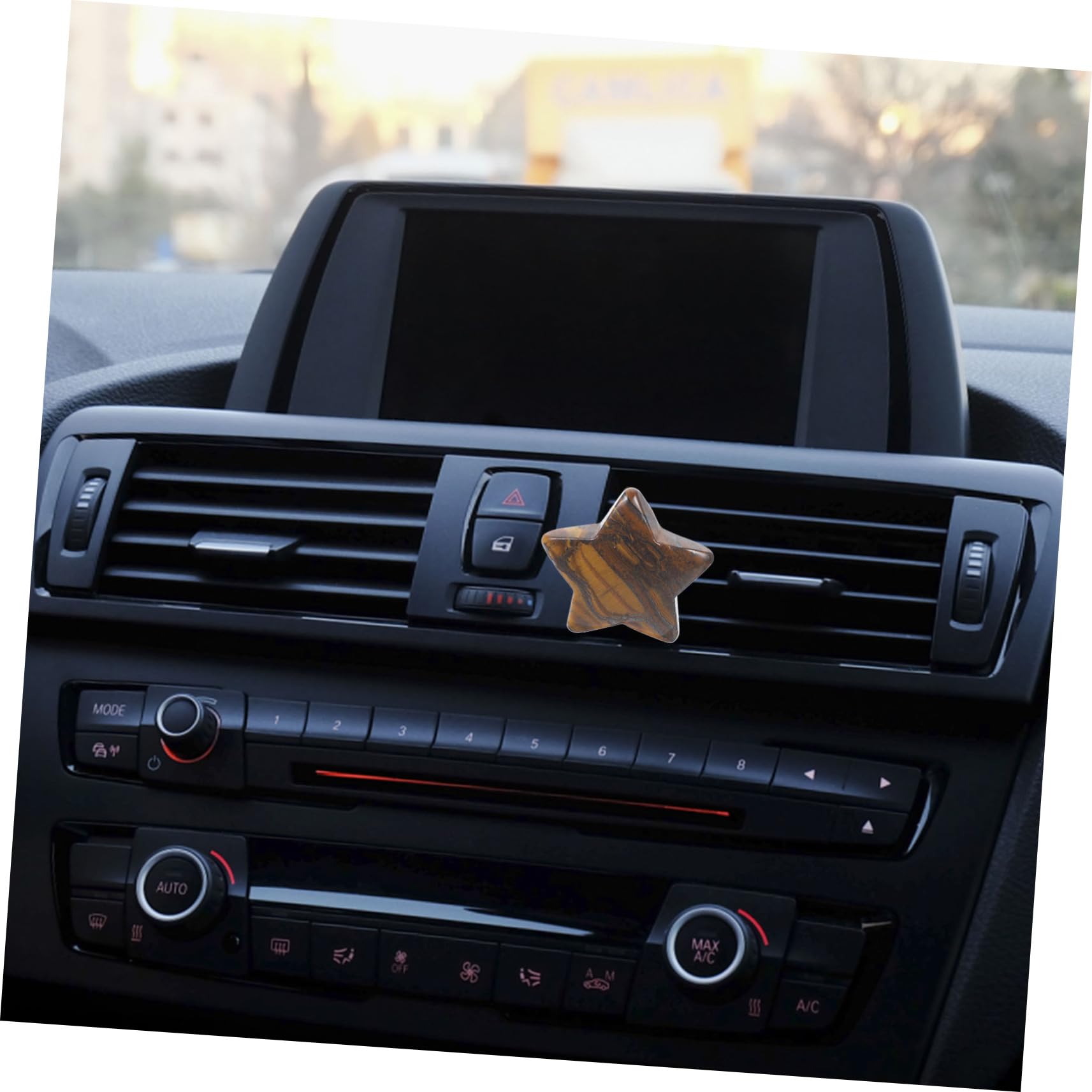 SOLUSTRE 8stücke Auto Lüftung Clips Mond Und Stern Kristall Ornamente Für Auto Dekorative Luftauslass Clips Für Aromatherapie Und Stilvolle Innenausstattung