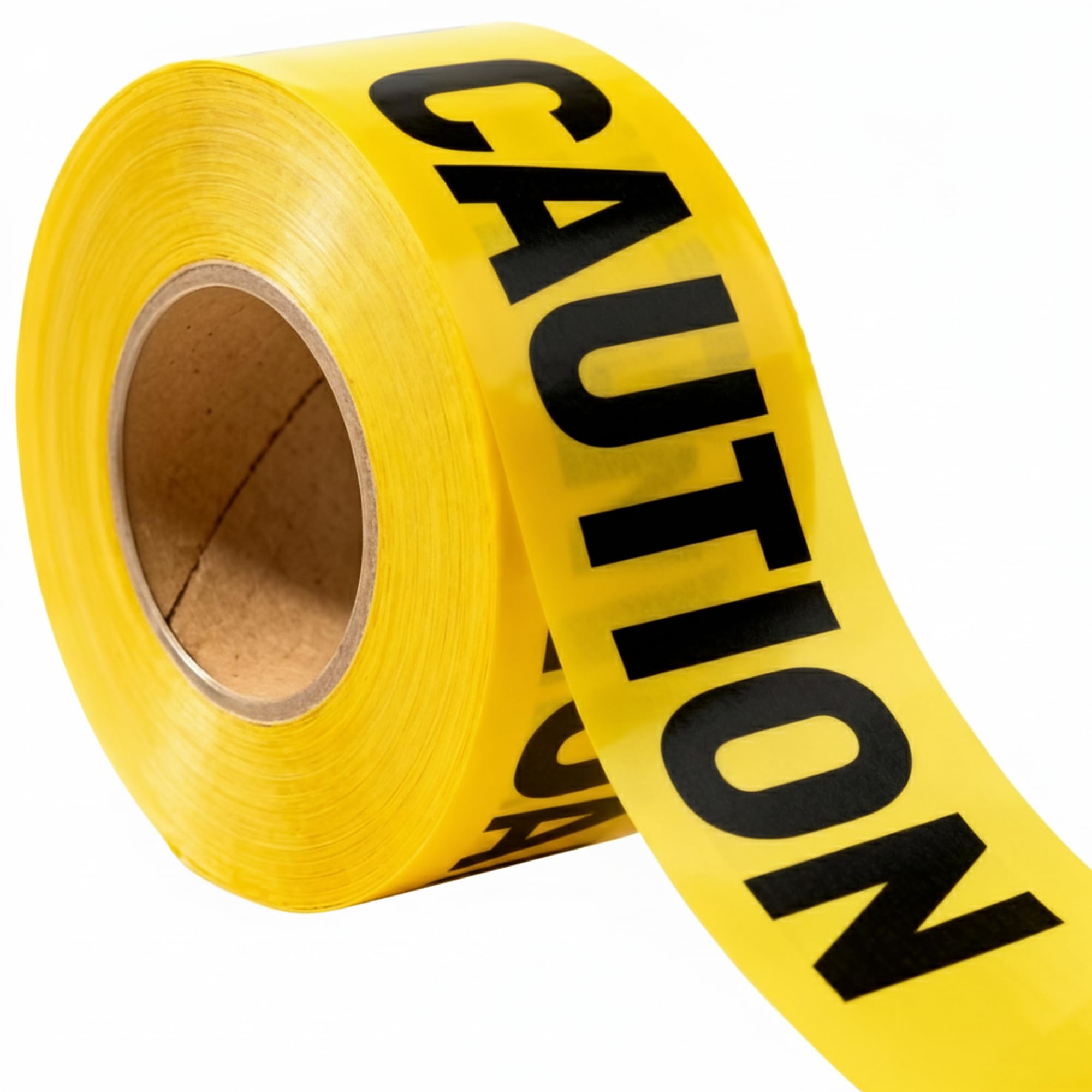 Tapix Premium Yellow Caution Tape â€¢ 3 inch x 1000 feet â€¢ Bright Yellow w/Bold Black Text â€¢ 3" wide for Maximum Readability â€¢ Strongest & Thickest Tape â€¢ For Danger/Hazardous areas