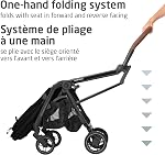 Maxi-Cosi Leona Ultra-Compact Lightweight Stroller – City Travel Stroller with One-Hand Fold, Reversible Reclining Seat, Adjustable Height, Shock-Absorbing Suspension, Large Canopy & Car Seat Compatibility