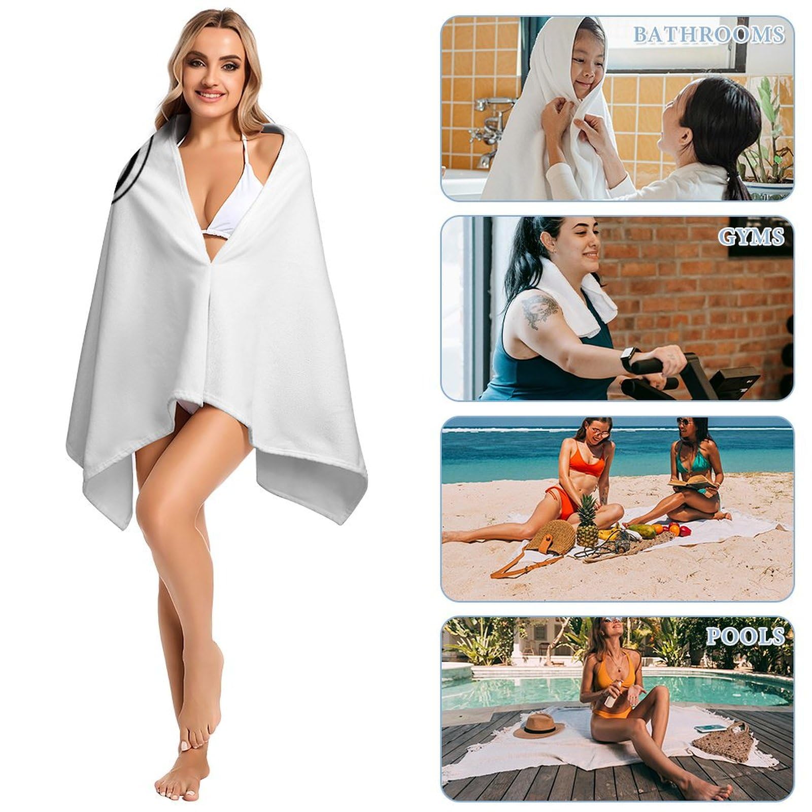 Asciugamano Da Spiaggia Con Stampa Della Bandiera Nazionale Della Sardegna Per Adulti E Bambini Grande In Morbida Microfibra Antisabbia Assorbente Ad Asciugatura Rapida Oversize 90X180Cm