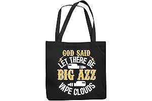 Vape Cloud Canvas Tote Bag: Perfect for Vape Enthusiasts