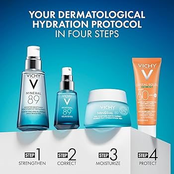 Vichy Minéral 89 Fragrance Free Face Serum Gel Booster or