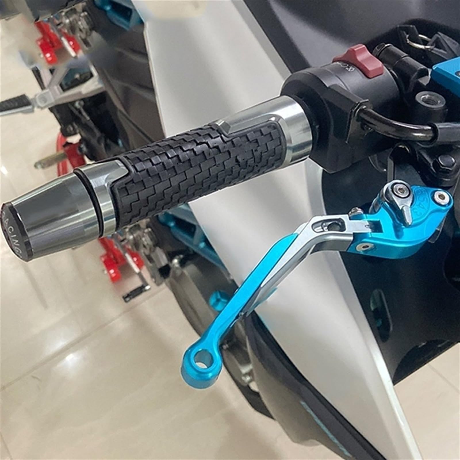 Motocykl Składany Wysuwany Dźwignia Hamulca Sprzęgła Uchwyty Kierownicy Kończy Się Dla YAMAHA YZFR6 YZF R6 2005 2006 2007 2008 2015 (Color : 4)