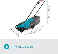 Mașină de tuns iarba cu acumulator Gardena EasyMax 32/18V, lățime de tăiere 32 cm, cu acumulator Power for All, ușoară și agilă, pentru suprafețe de până la 200 m², 14634-60 8