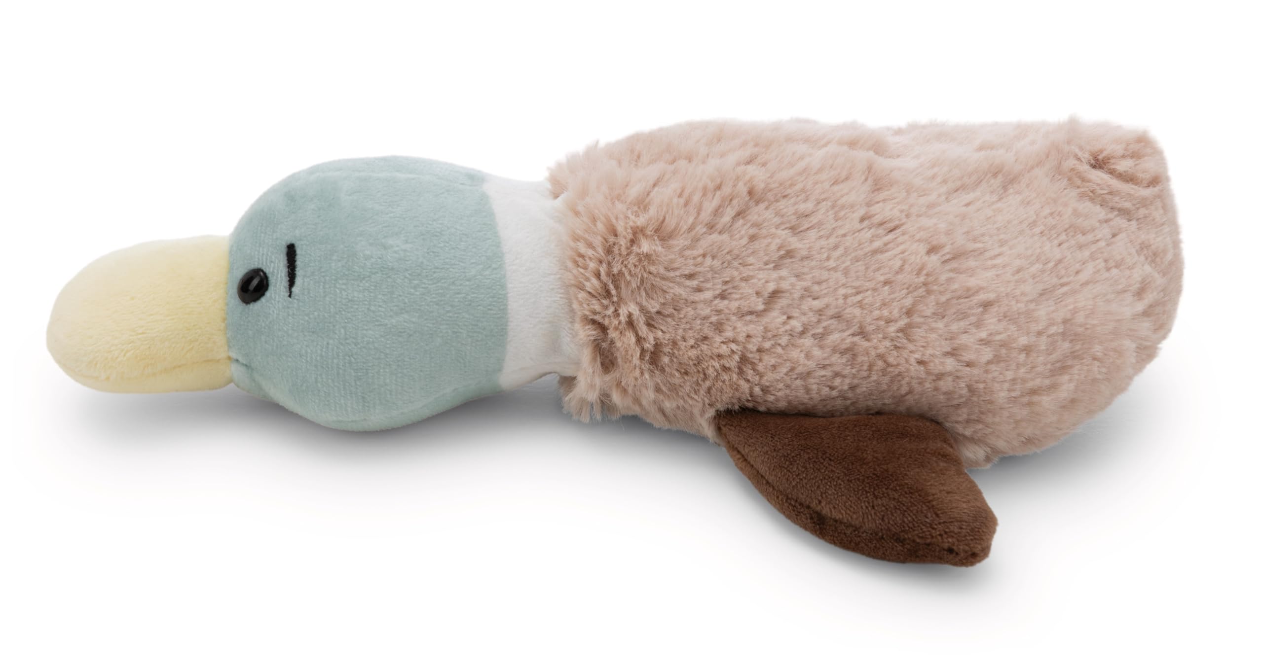 NICI 63068 przytulanka kaczka, miękki pluszak, urocza pluszowa zabawka do przytulania i zabawy, dla dzieci i dorosłych, świetny pomysł na prezent, 25 cm, brązowa