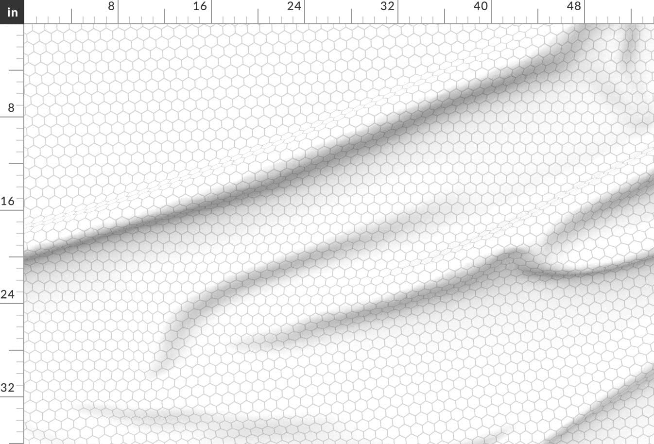 Spoonflower Fabric - Geometric Hexagon Honeycomb Greyscale Hexagons Printed on Upholstery Velvet Fabric Fat Quarter - Upholstery Home Decor Bottomweight Apparel
