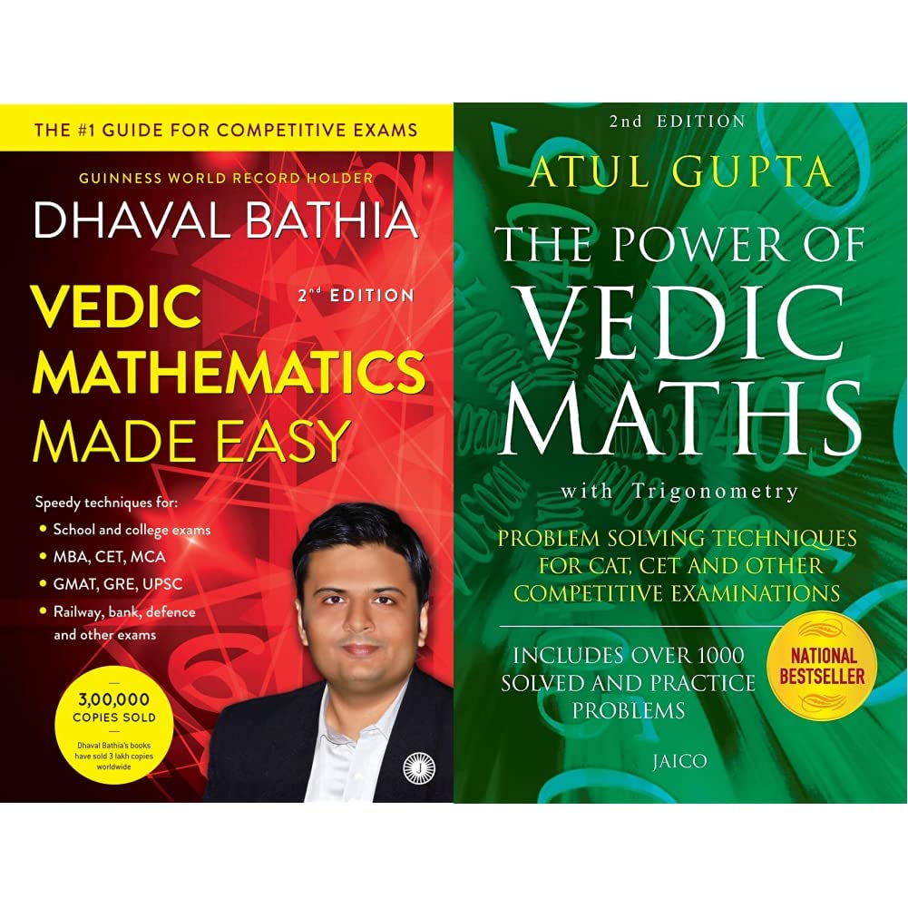 Vedic Mathematics Made Easy + The Power of Vedic Maths (Set of 2 Books) Product Bundle