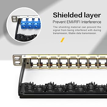 oulovページ Amazon.com: PBAEGAV Patch Panel 24 Port 0.5U 19“ UTP/STP