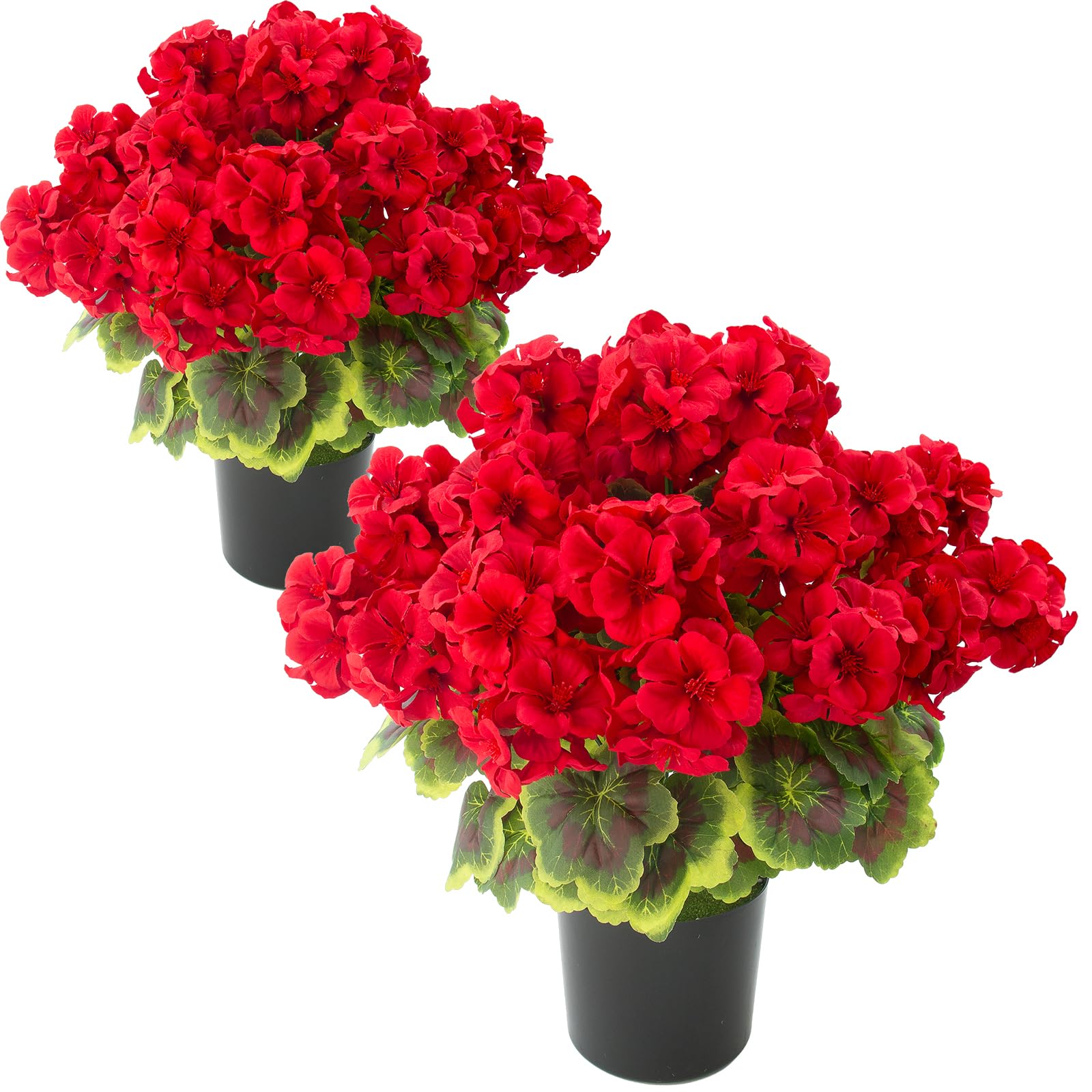 Geranium Potted Artificial Flowers