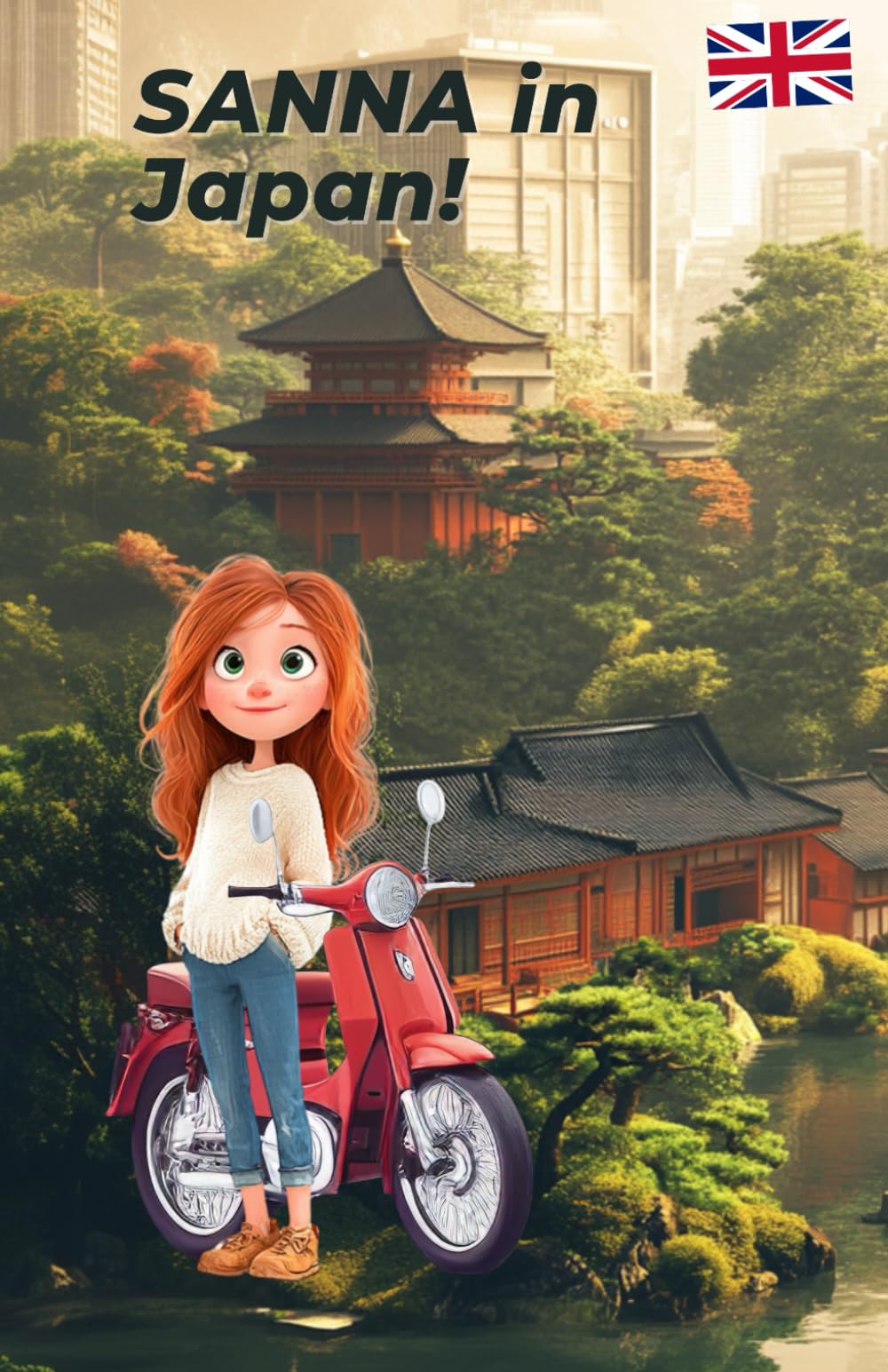 SANNA in Japan!: Coloring and learning book for children aged 8 and up