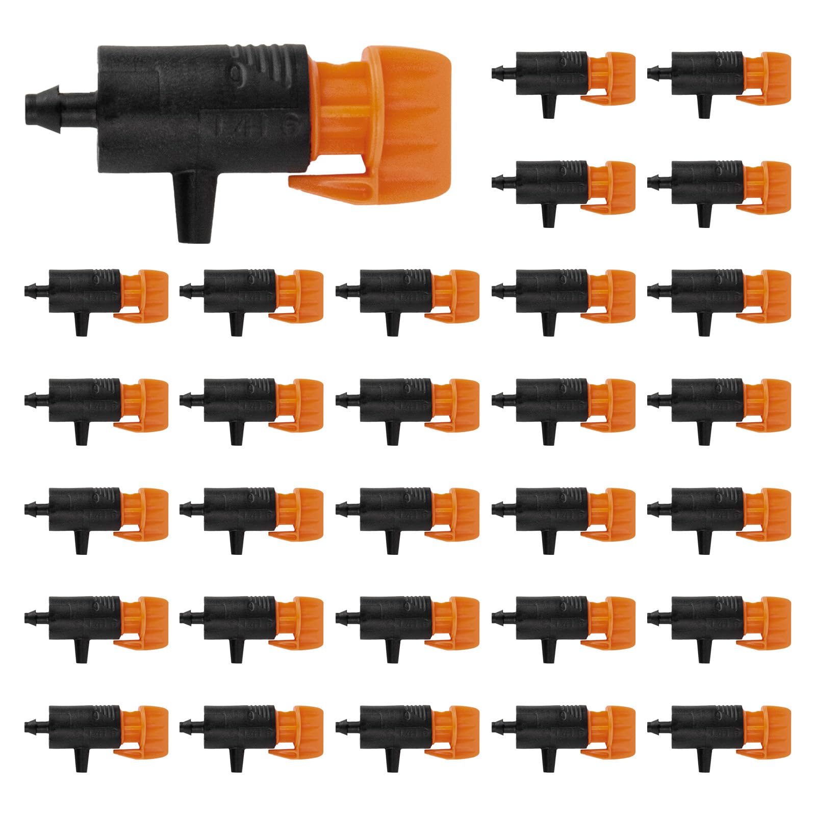 Wzzy Gurden 100PCS Tropfbewässerungsstrahler mit Pfahl