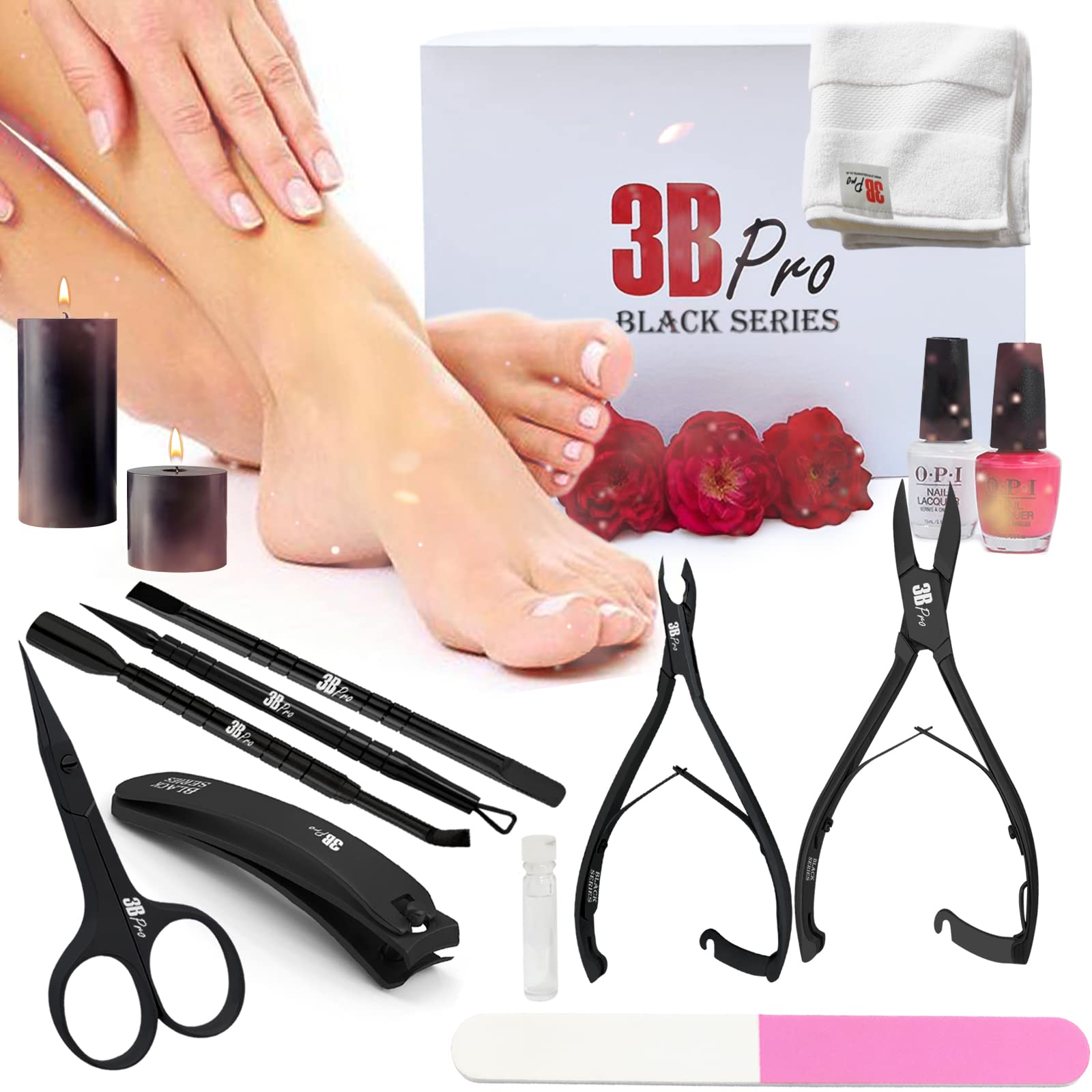Podologen Fußnagelknipser, Super Scharfer Nagelknipser für Dicker & Eingewachsener Harter Zehennagel Fingernagel Edelstahl Pediküre Clippers Fußnagelschneider Pediküre Werkzeug für Männer Frauen