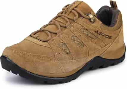 ABROS Men's Russo AUSG9018 Outdoor Suede Leather Shoes -Camel-9UK