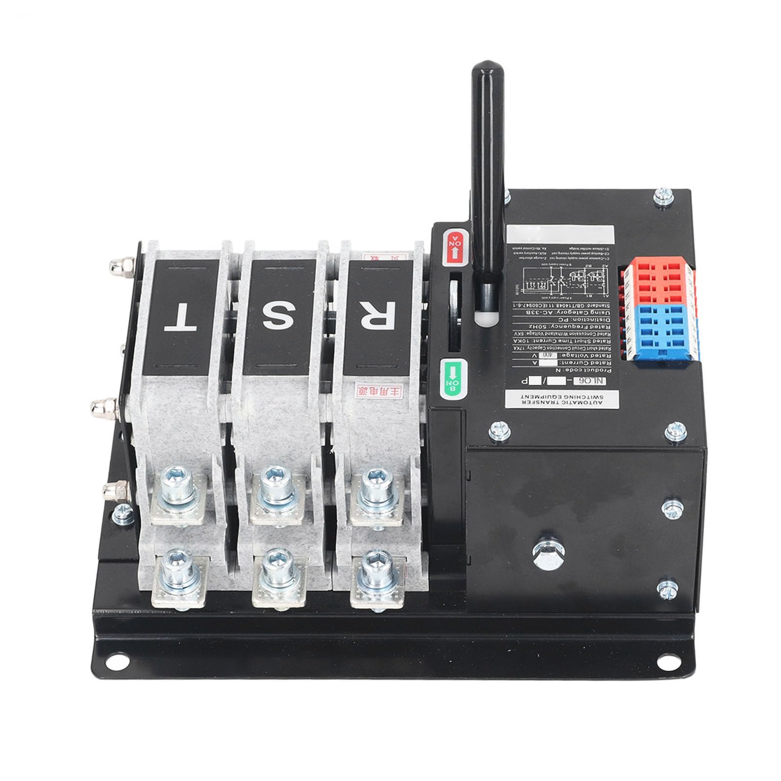 Chrees Dual-Power-Umschalter, Zuverlässige Schraubmontage, Automatisches Handbuch für Einkaufszentren, AC400 V (100A)