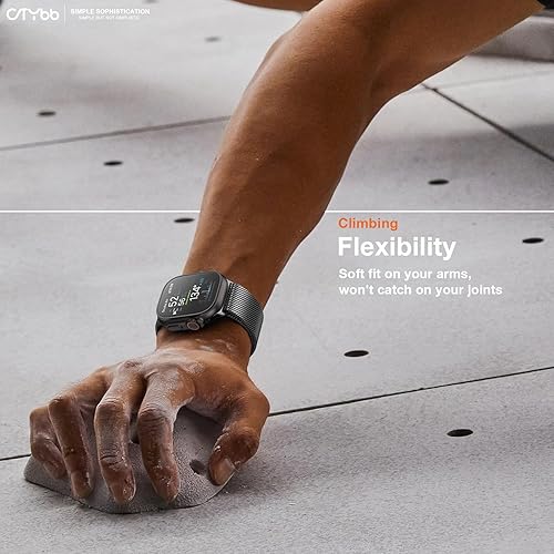 Miniatura 6 de CTYBB Paquete de 4 correas elásticas de nailon solo compatibles con Apple Watch de 157 165 173 173 173 y 173 pulgadas correas deportivas elásticas