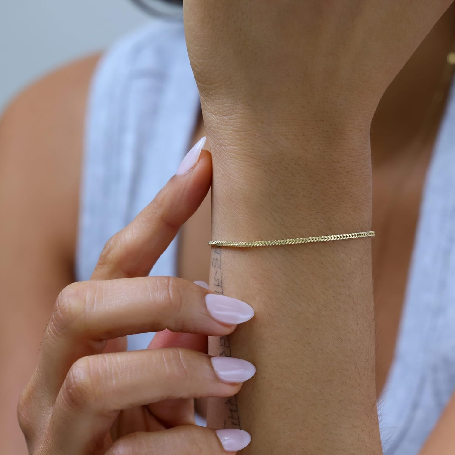 Nuragold 10K Real Yellow Gold Franco Square Chain Wheat Bracelet 7"-9" (1.5mm-6mm) Italian Jewelry for Men & Women