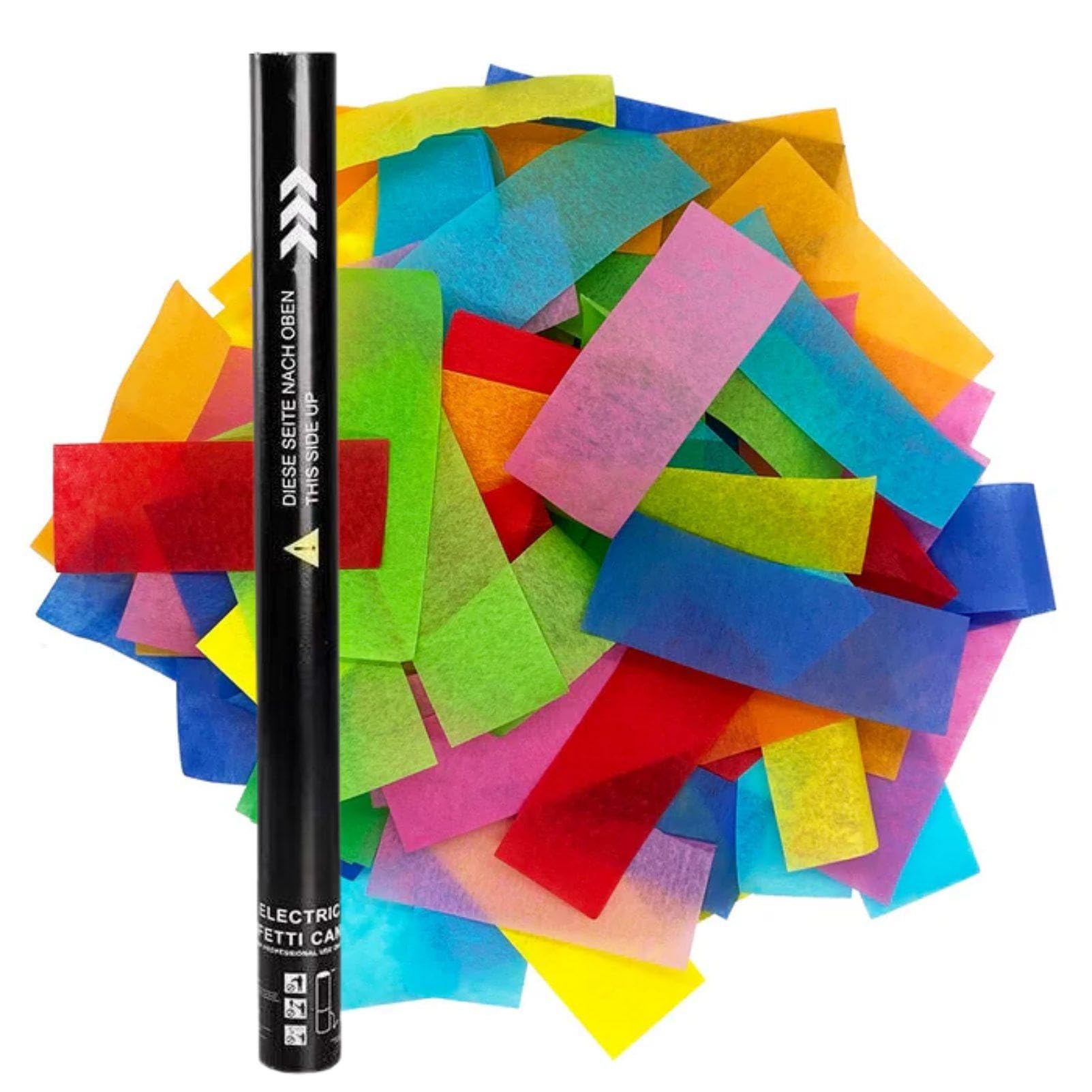 Elektryczna wyrzutnia konfetti, 4-strzałowa wyrzutnia konfetti i dmuchawa do konfetti z pilotem na wesela, koncerty, imprezy i do efektów scenicznych Color25PCS