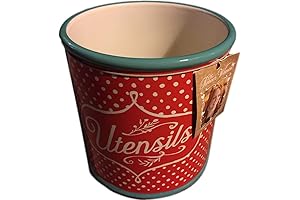 Pioneer Woman Polka Dot Stoneware Utensil Canister