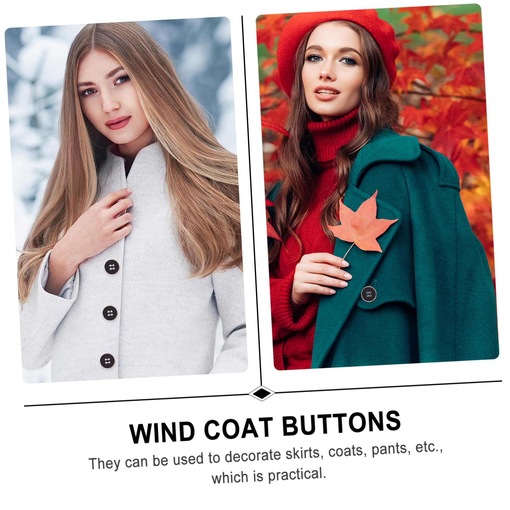 NUOBESTY 150pezzi Bottoni Rotondi Dorato Per Cappotti Di Chiusure Eleganti Per Abbigliamento e Progetti Di Cucito Fibbia Versatile Per Giacche Maglioni e Jeans